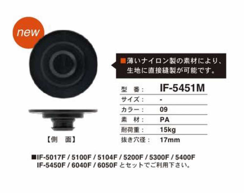 IF-5451M زر كبس نحيف FIDLOCK
