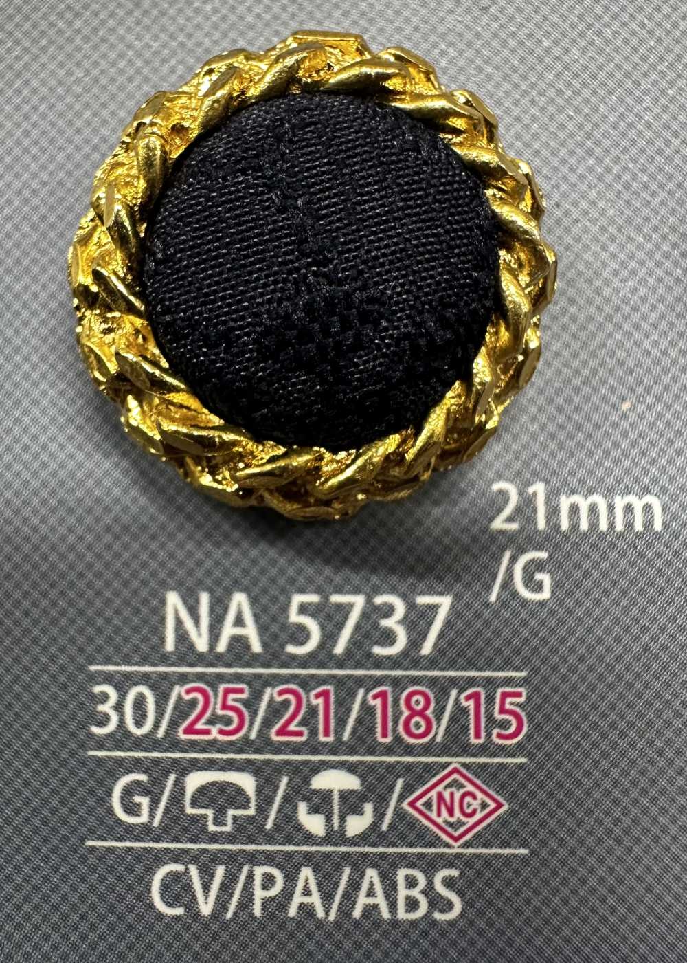 NA5737 زر مغطى بتركيبة الغطاء والدعامة المغلقة[أزرار] IRIS