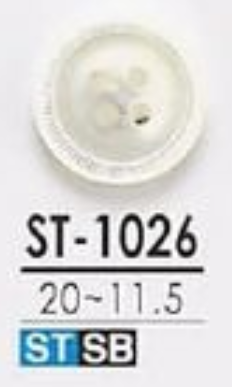 ST-1026 Takase Shell زر لامع ذو 4 ثقوب[Buttons] IRIS