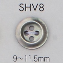 SHV8 زر صدفي ذو 4 ثقوب بحافة[أزرار] DAIYA BUTTON