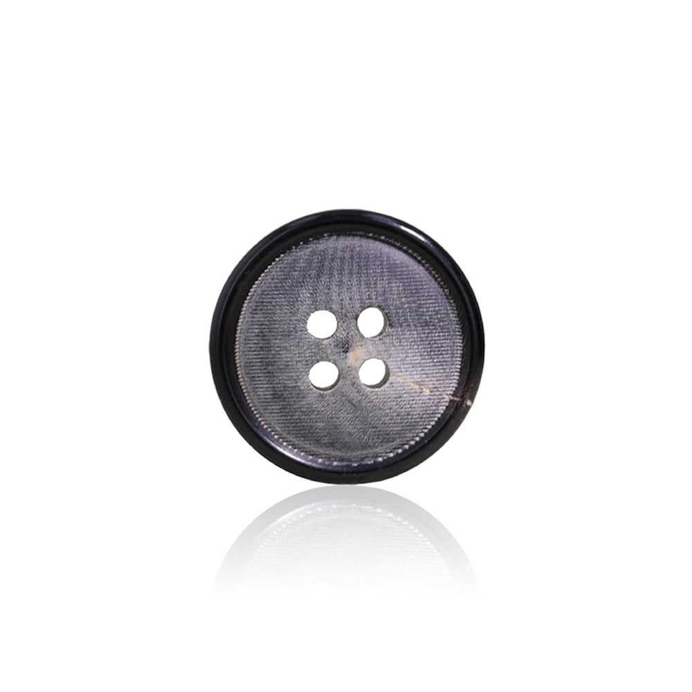 HB480 زر من قرن جاموس حقيقي بأربع فتحات[Buttons] IRIS