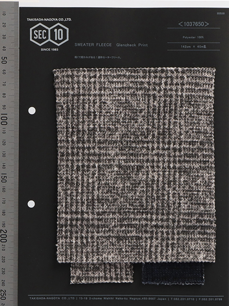 1037650 فليس للسترات بطباعة Glen Check[نسيج / قماش] Takisada