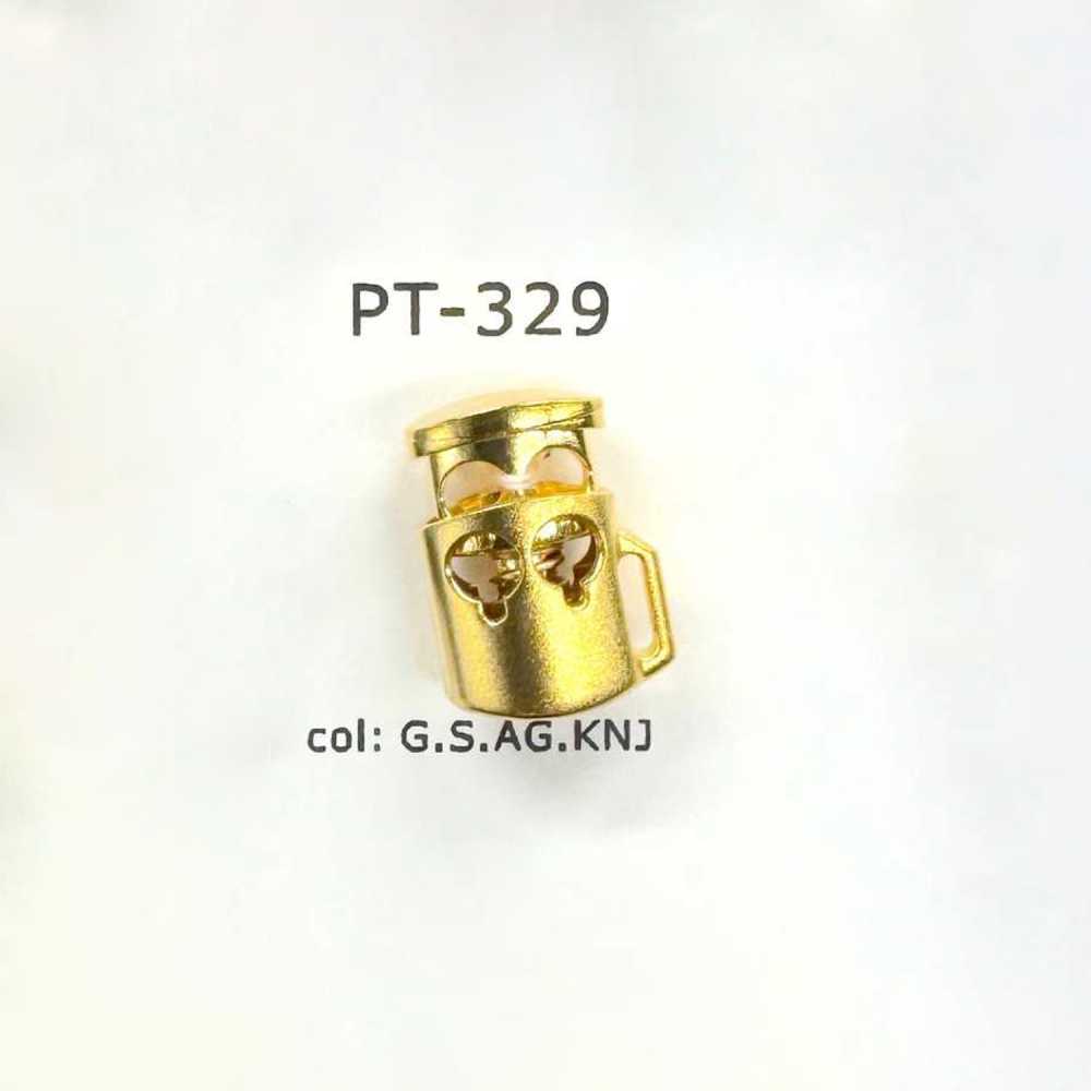 PT329 مصدّ حبل أفقي ذو فتحتين من راتنج ABS[أبازيم وحلقات] DAIYA BUTTON