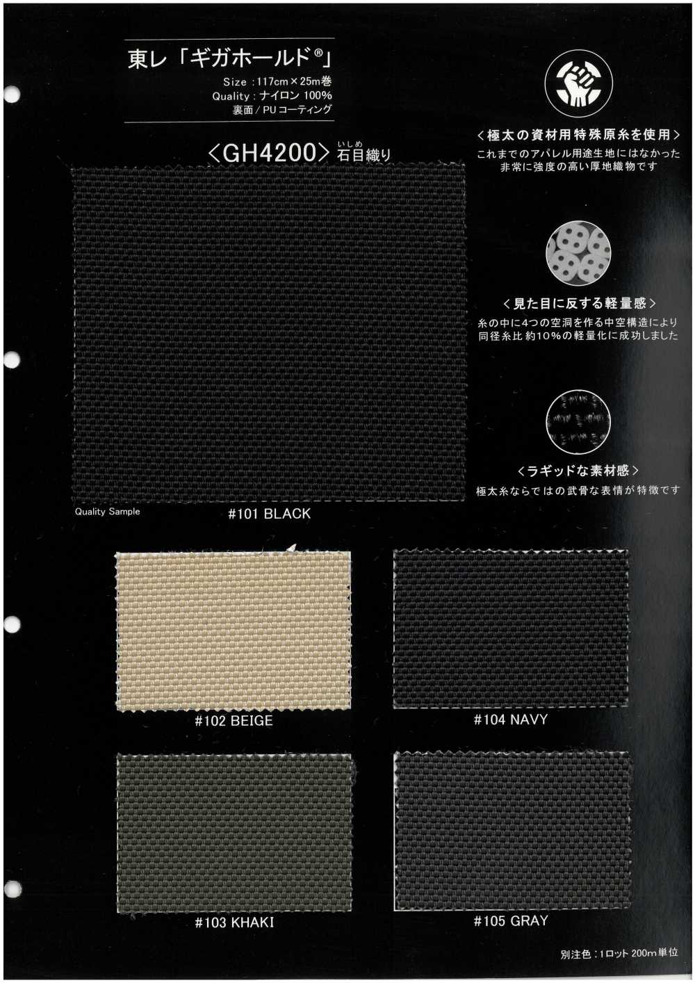 GH4200 TORAY Giga Hold Pebble Weave (Oxford) أوكسفورد نايلون مجوف صلب، فئة 4200D سميكة جدًا[نسيج / قماش] SENDA