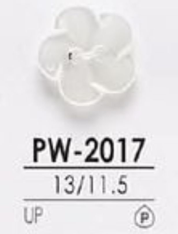 PW2017 زر لامع ذو فتحتين مصنوع من راتنج البوليستر[أزرار] IRIS