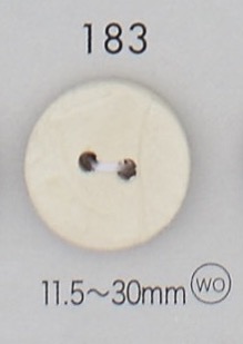 183 زر خشبي طبيعي ذو فتحتين[أزرار] DAIYA BUTTON