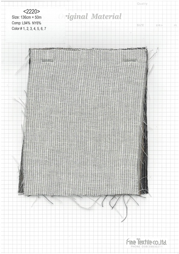 2220 كتان مخطط تومبلر[Textile / Fabric] Fine Textile