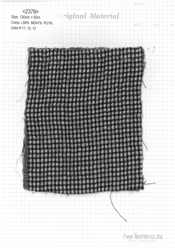 2379 كتان مودال كاروه بتجميع[نسيج / قماش] Fine Textile