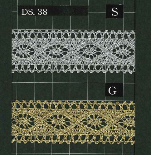 DS38 دانتيل تورشون لوريكس، العرض 23mm[Ribbons, Tapes, And Cords] DAISADA