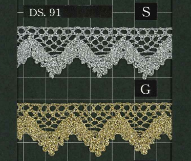 DS91 دانتيل لامي 23 Mm[Ribbons, Tapes, And Cords] DAISADA