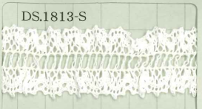 DS1813-S دانتيل مطاطي، دانتيل بكشكشة، دانتيل سلم 23mm DAISADA