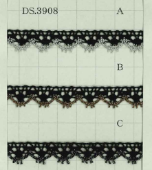 DS3908 ضفيرة لاميه، عرض 12 مم[الأشرطة، والأشرطة القماشية، والحبال] DAISADA