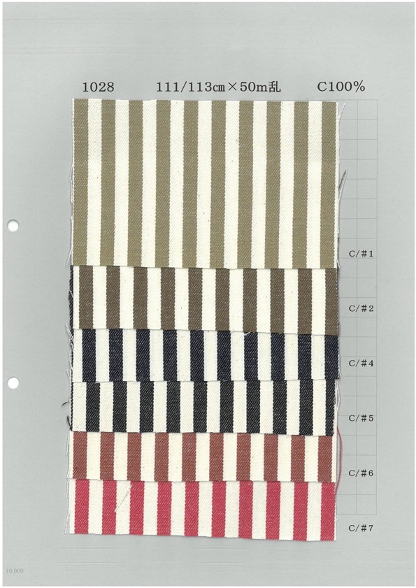 1028 هيكوري مخطط عريض 7oz[نسيج / قماش] Yoshiwa Textile