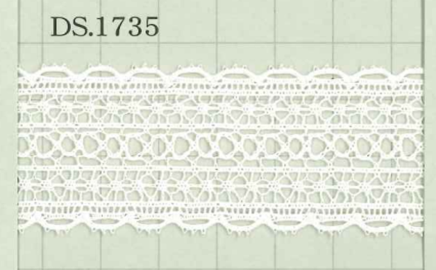 DS1735 عرض دانتيل قطني: 30mm DAISADA