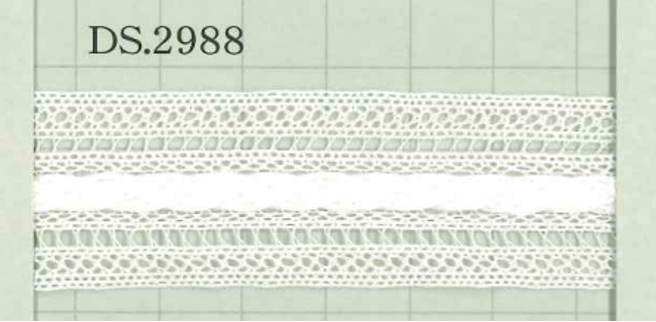 DS2988 عرض دانتيل قطني: 23mm DAISADA