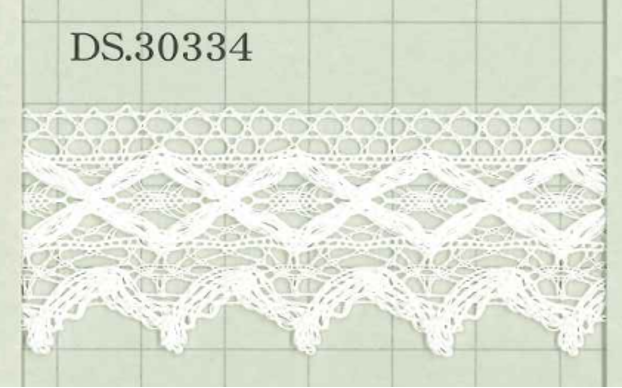 DS30334 دانتيل قطني، العرض: 30mm DAISADA
