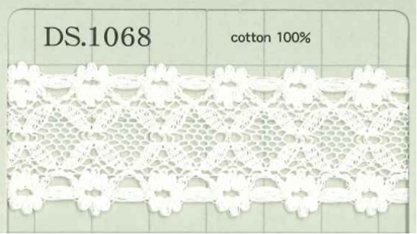 DS1068 عرض دانتيل قطني: 28mm DAISADA