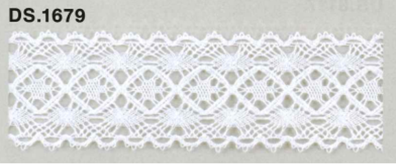 DS1679 عرض دانتيل قطني: 33mm DAISADA