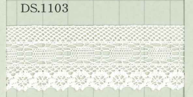 DS1103 دانتيل قطني العرض: 27mm DAISADA