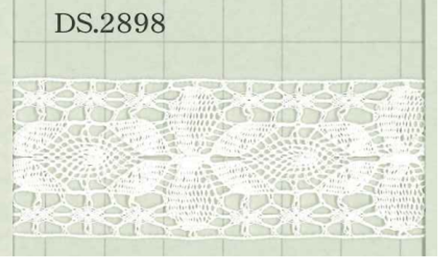 DS2898 دانتيل قطني العرض: 28mm DAISADA