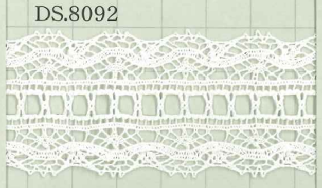 DS8092 عرض الدانتيل القطني: 33mm[Lace] DAISADA