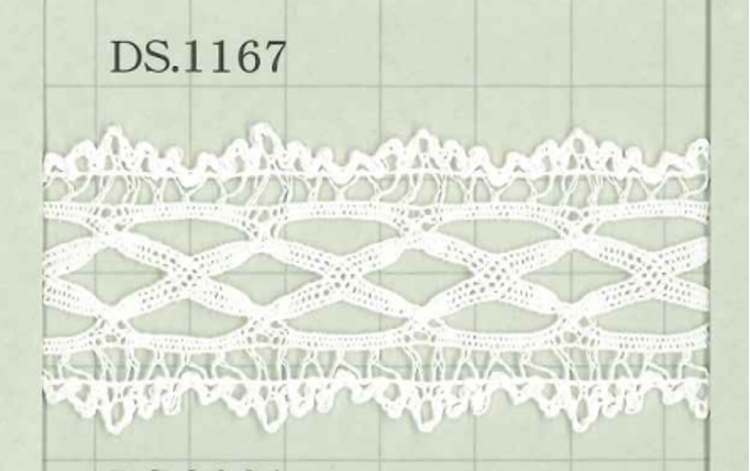 DS1167 دانتيل قطني العرض: 33mm DAISADA