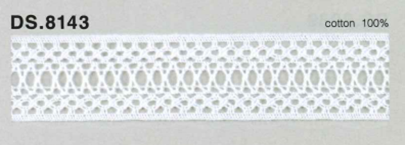 DS8143 عرض دانتيل قطني: 33mm DAISADA