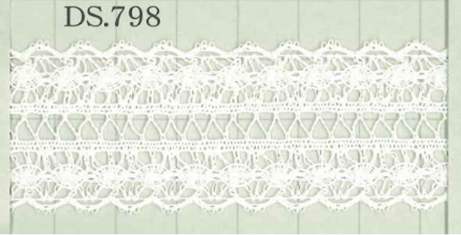 DS798 عرض الدانتيل القطني: 23mm DAISADA