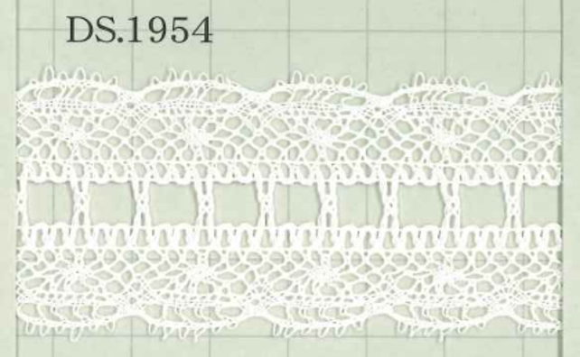 DS1954 عرض دانتيل قطني: 33mm DAISADA