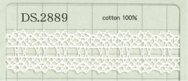 DS2889 دانتيل قطني العرض: 17mm DAISADA