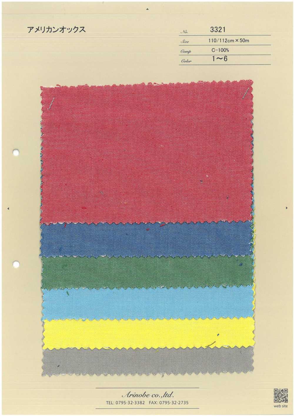3321 أكسفورد أمريكي[Textile / Fabric] Arinobe Shoten