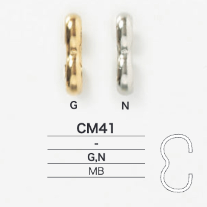 CM41 مستلزمات آرتش المعدنية[أبازيم وحلقات] IRIS