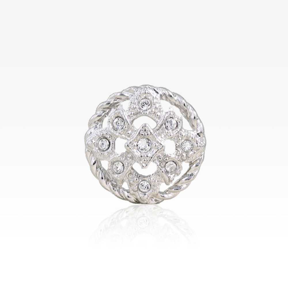 G3438 زر بساق حلقي نصف دائري من Glass/Cast[Buttons] IRIS