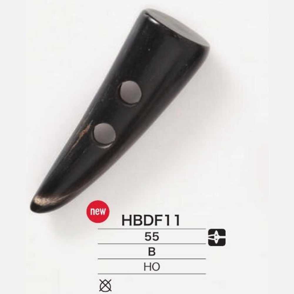 HBDF11 زر دافل من قرن جاموس حقيقي[أزرار] IRIS