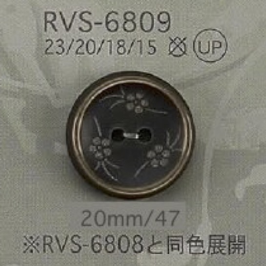 RVS6809 زر من راتنج البوليستر بفتحتين[Buttons] IRIS