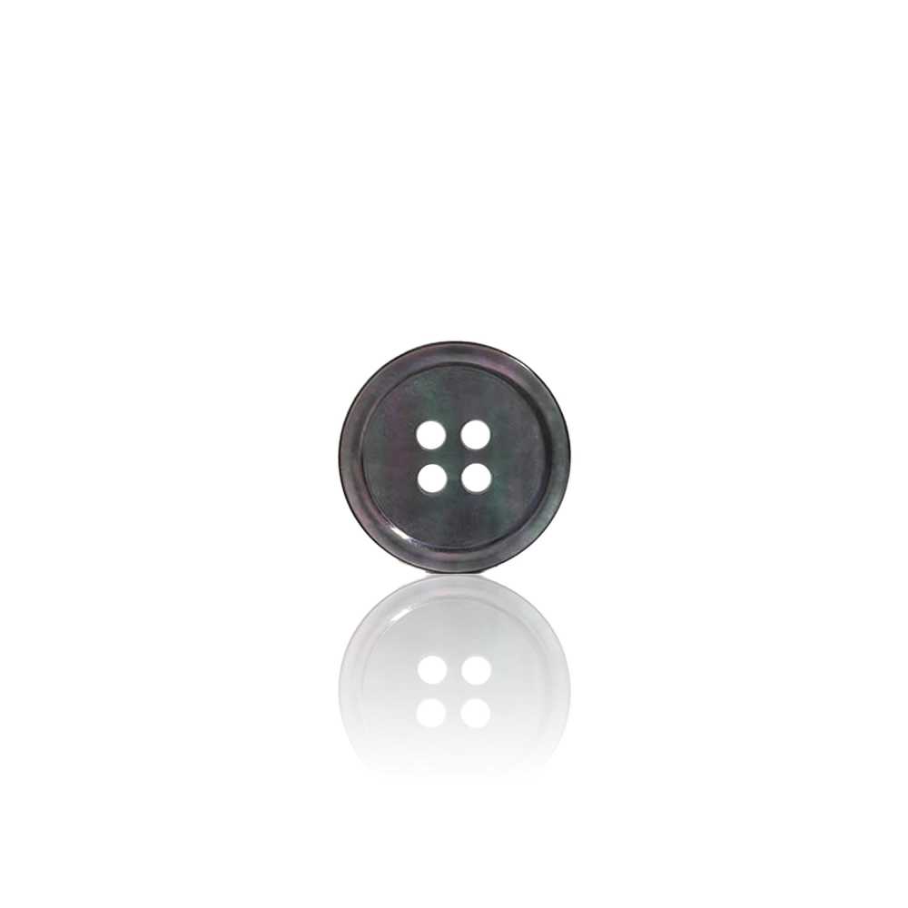 SB1042 زر من صدفة لؤلؤ البحر السوداء ذو 4 ثقوب[أزرار] IRIS
