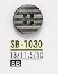 SB1030 زر بأربعة ثقوب من صدف لؤلؤي أسود[أزرار] IRIS