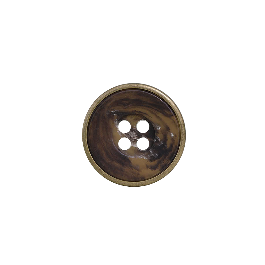 VGC1001 زر بأربعة ثقوب وفتحة أمامية من النحاس وراتنج البوليستر[Buttons] IRIS