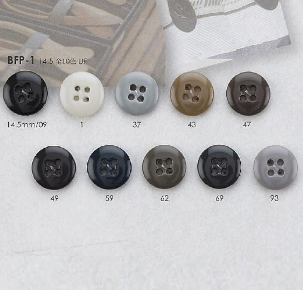 BFP1 زر براتنج اليوريا ذو 4 ثقوب[أزرار] IRIS