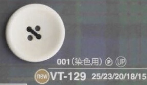 VT129 زر خياطة بأربع فتحات من راتنج البوليستر[أزرار] IRIS