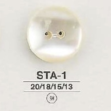 STA1 زر ذو فتحتين مصنوع من الصدف[Buttons] IRIS