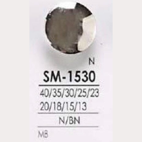 SM1530 زر بساق بنصف حلقة دائرية من النحاس الأصفر[أزرار] IRIS