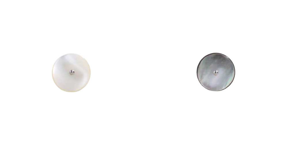 SMW4000 زر بساق حلقي دائري من Takase Shell، صدفة عرق اللؤلؤ الأسود / النحاس الأصفر[أزرار] IRIS