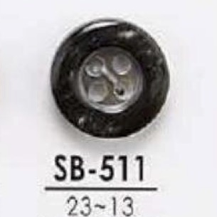 SB511 زر صدفة عرق اللؤلؤ الأسود بأربعة ثقوب[أزرار] IRIS