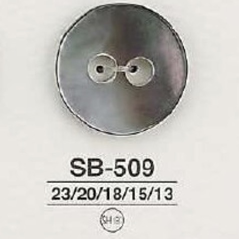 SB509 زر ذو فتحتين من عرق اللؤلؤ الأسود[Buttons] IRIS