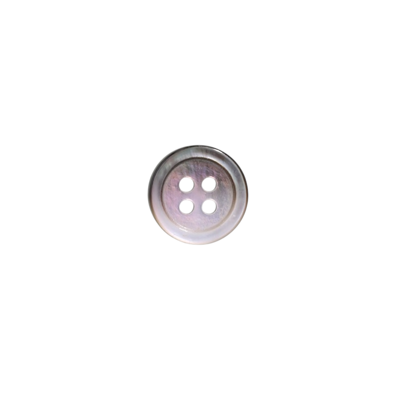 SB1725 زر من صدفة اللؤلؤ الأسود بأربعة ثقوب[Buttons] IRIS
