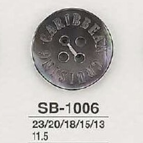 SB1006 زر من صدف أم اللؤلؤ الأسود بأربع فتحات[Buttons] IRIS