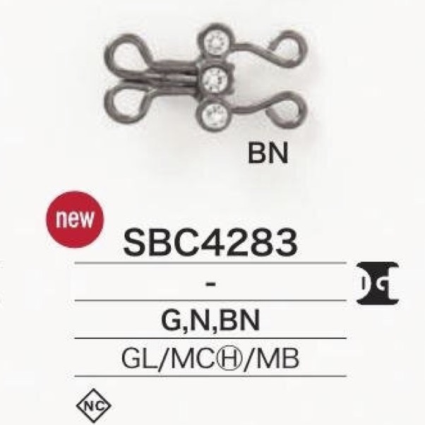 SBC4283 أزرار أخرى، مصنوعة من الزجاج/معدن عالي/النحاس الأصفر[Hook] IRIS