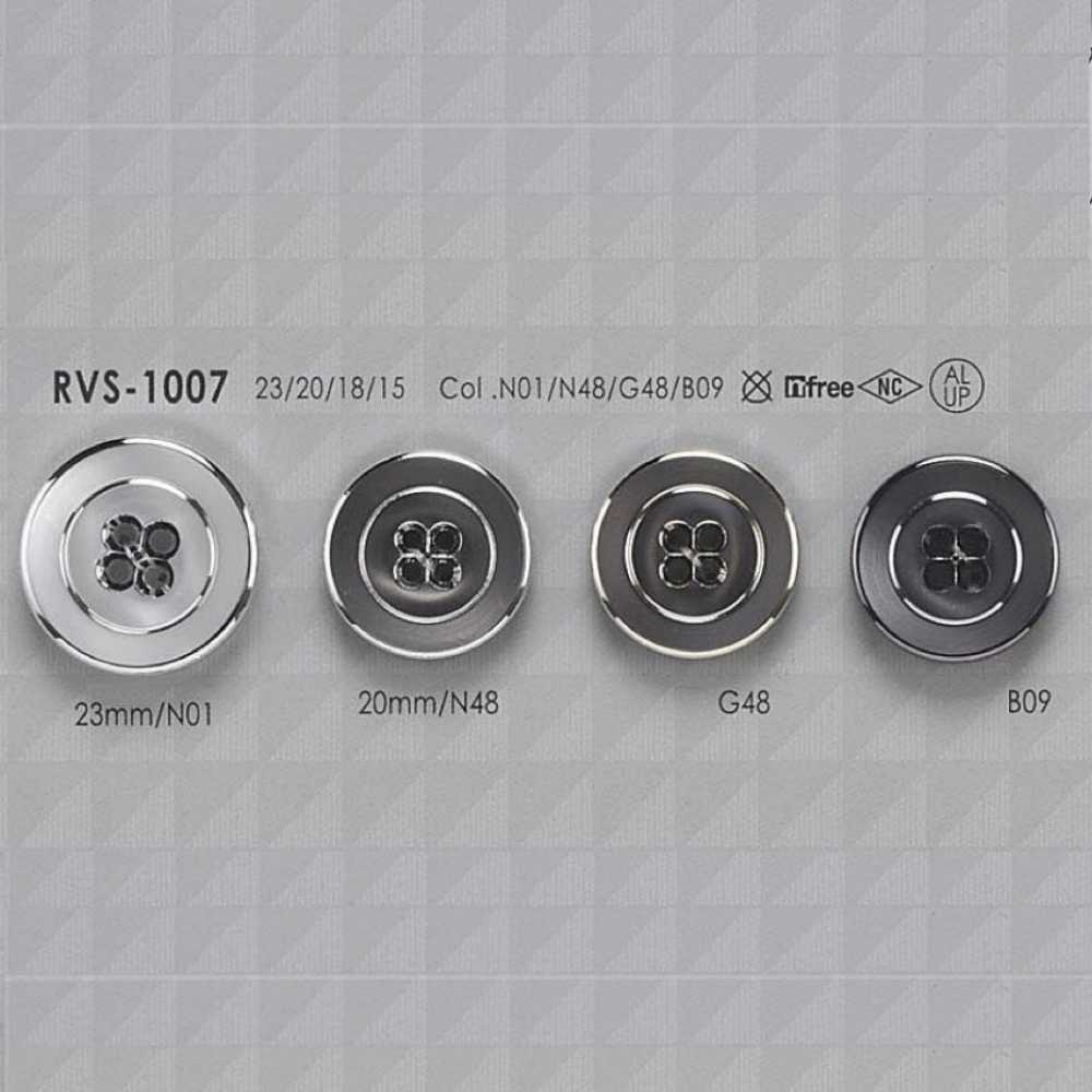 RVS1007 زر 4 ثقوب بفتحة أمامية من الألومنيوم/راتنج البوليستر[أزرار] IRIS
