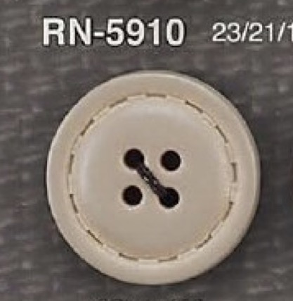 RN5910 زر من راتنج النايلون بأربع فتحات مع فتحات أمامية[أزرار] IRIS